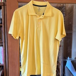 Vibrant Yellow Short-Sleeved Polo Shirt​